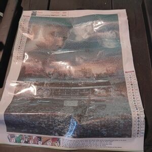 Supernatural Diamond Painting Kit Dean with Car and Clouds 30x40